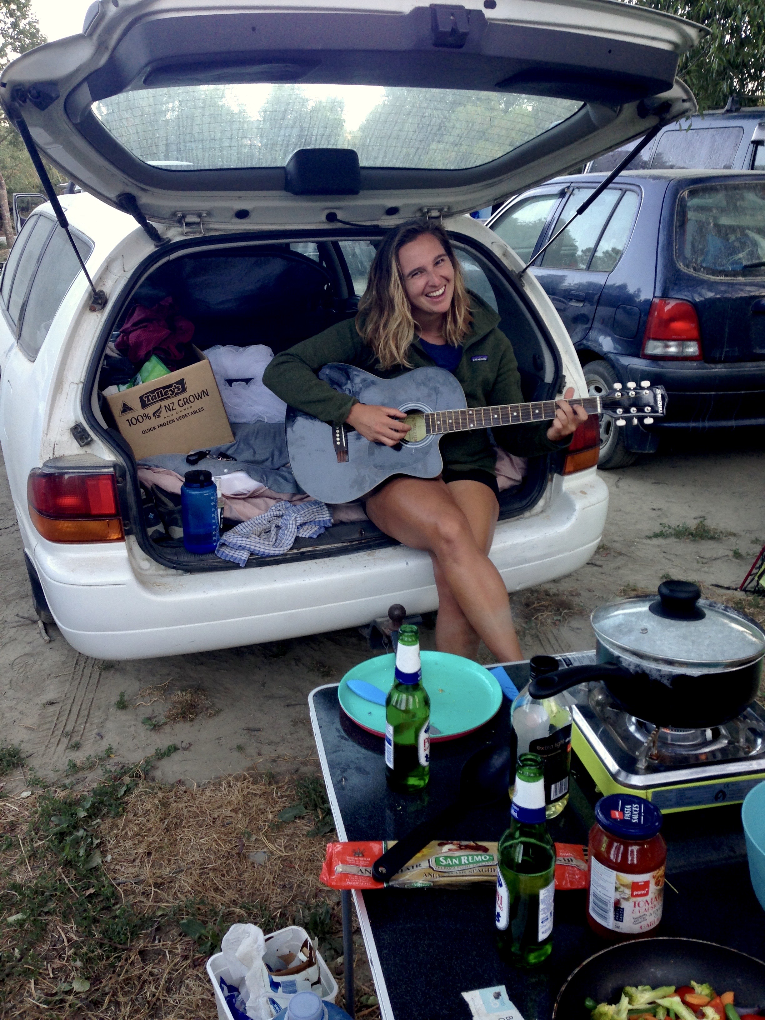 Kelsey playing music